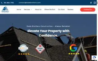 Doda Brothers Roofing and Siding website