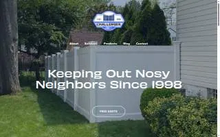 Challenger Fence, Inc. of Clifton website
