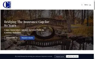 Cupo Insurance Agency website