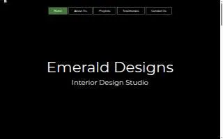 Emerald Design Studio website