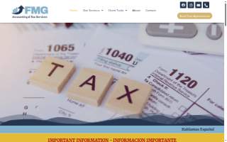 FMG Accounting & Tax Services website