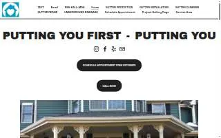 MDA Gutters LLC website