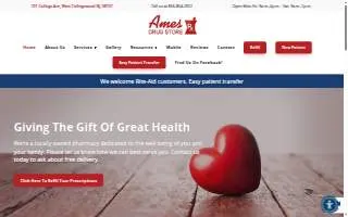 Ames Drug Store website