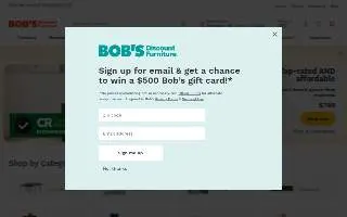 Bob’s Discount Furniture and Mattress Store of Collingswood website