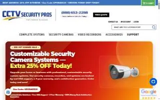 CCTV Security Pros LLC of Collingswood website