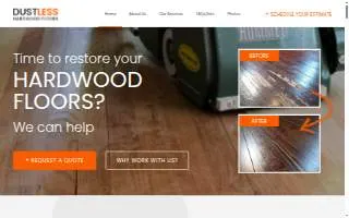 Dustless Hardwood Floors website