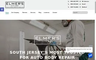 Elmers Auto Body Inc website