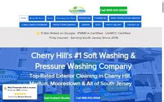 Greenway Pressure Washing of Cherry Hill website
