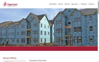 Ingerman Construction website