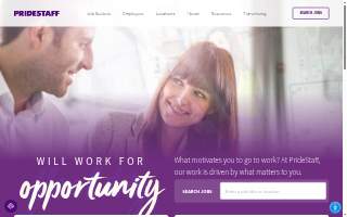 PrideStaff website
