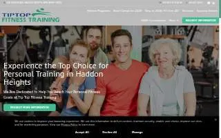 Tip Top Fitness Training, LLC. website