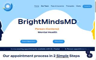 BrightMindsMD website