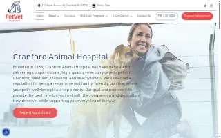 Cranford Animal Hospital website