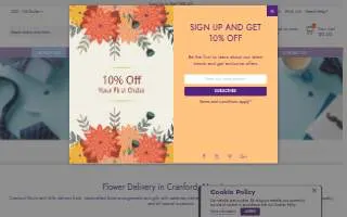 Cranford Florist & Gifts LLC website