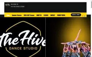 The Hive Dance Studio of Cranford website