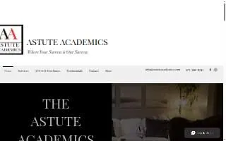 Astute Academics website