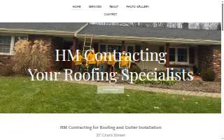 HM Contracting website