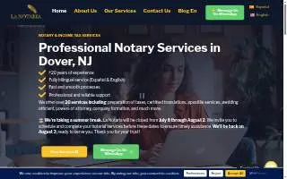 La Notaria Dover website