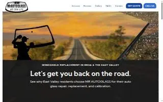 Mr. Auto Glass of Keystone website