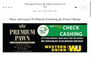 Premium Pawn NJ of Dover website