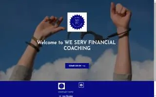 We Serv Financial Coaching website