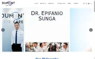Dumont Eye Care website