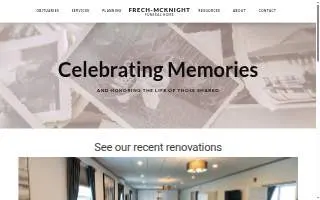 Frech Mcknight Funeral Home website