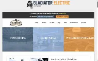 Gladiator Electric LLC of Dumont website