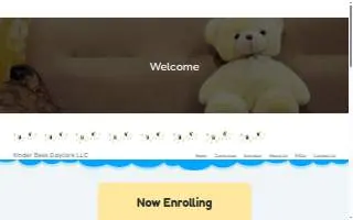 Kinder Bees Daycare LLC website