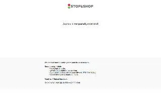 Stop & Shop Pharmacy of Dumont website