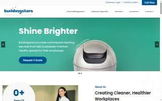 Buildingstars Commercial Cleaning Solutions of New Jersey website