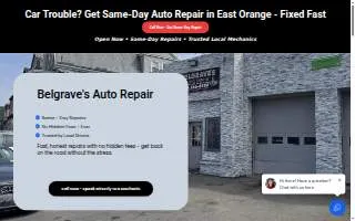 Belgraves Auto Repair website
