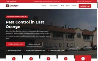 East Orange Pest Control website