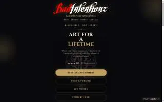 Bad Intentionz Tattoo Studio LLC website