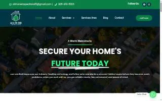 All In One Inspections website