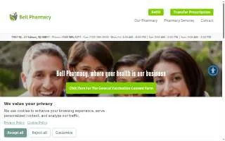 Bell Pharmacy website