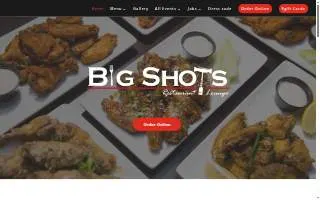 Big Shots Restaurant & Lounge of Edison website