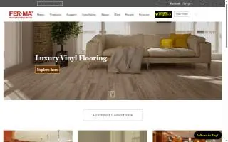 Ferma Flooring website