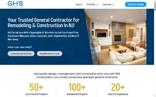 GHS Construction website