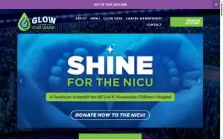 Glow Express Car Wash - Edison website