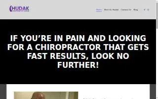 Hudak Chiropractic Center of Edison website