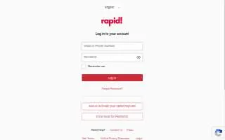 Rapid Delivery Service, Inc. website