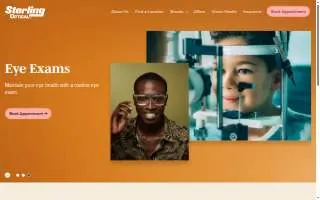 Sterling Optical - Frederick website