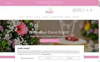 Vaseful Flowers and Gifts website