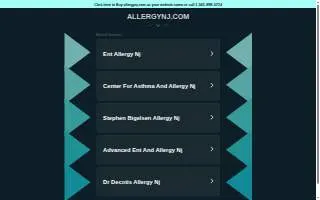 Allergy Group NJ of Egg Harbor website