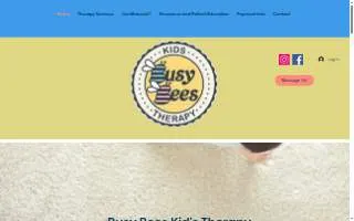 Busy Bees Kids Therapy website