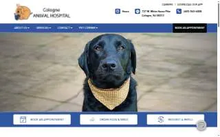 Cologne Animal Hospital website
