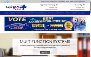 Copiers Plus EHT website