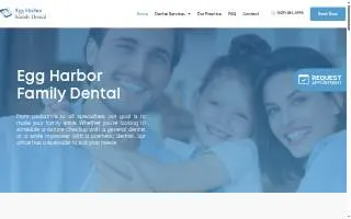 Egg Harbor Family Dental website