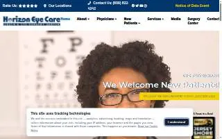 Horizon Eye Care website